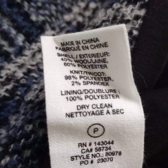 Avec Les Filles Blue Plaid Bomber Jacket NEW never worn - Picture 10 of 12